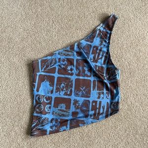 Motel Rocks One-shoulder Tank Top